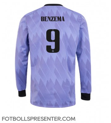 Real Madrid Karim Benzema #9 Borta Matchtröja 2022-23 Långärmad